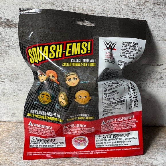 Lot of 23 WWE WWF AJ Styles Squash-Ems One Squeeze Toy BIRTHDAY FILLERS NEW - Picture 5 of 12